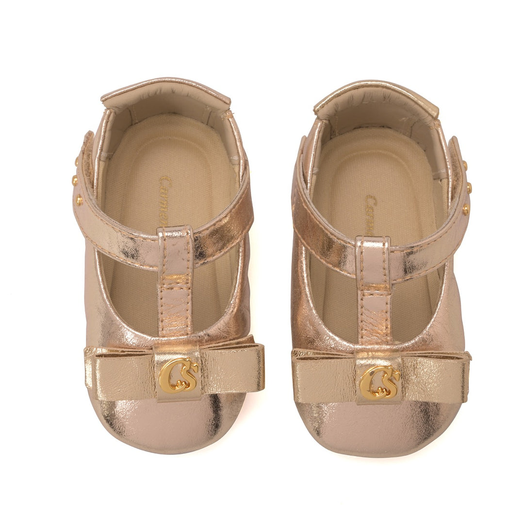 Ballerina Baby Golden Bow