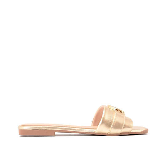 Sandalia Flat Madeleine Dorado