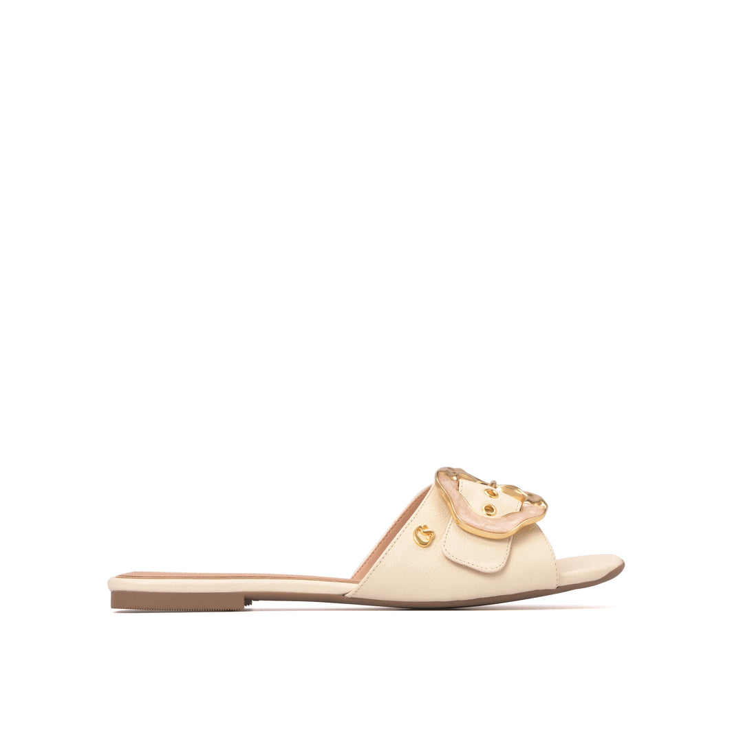 Sandalia Flat Vanilla Bloom