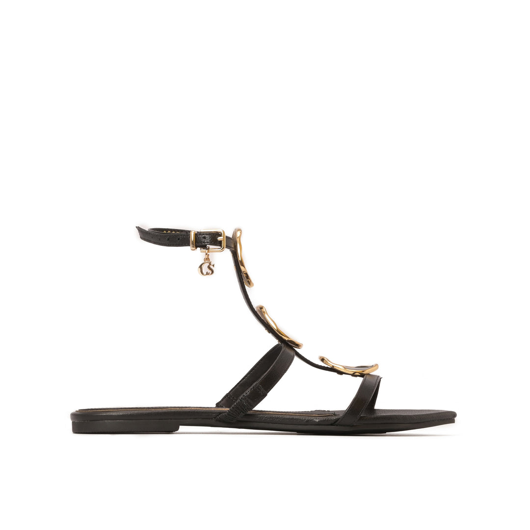 Sandalia Flat Negro