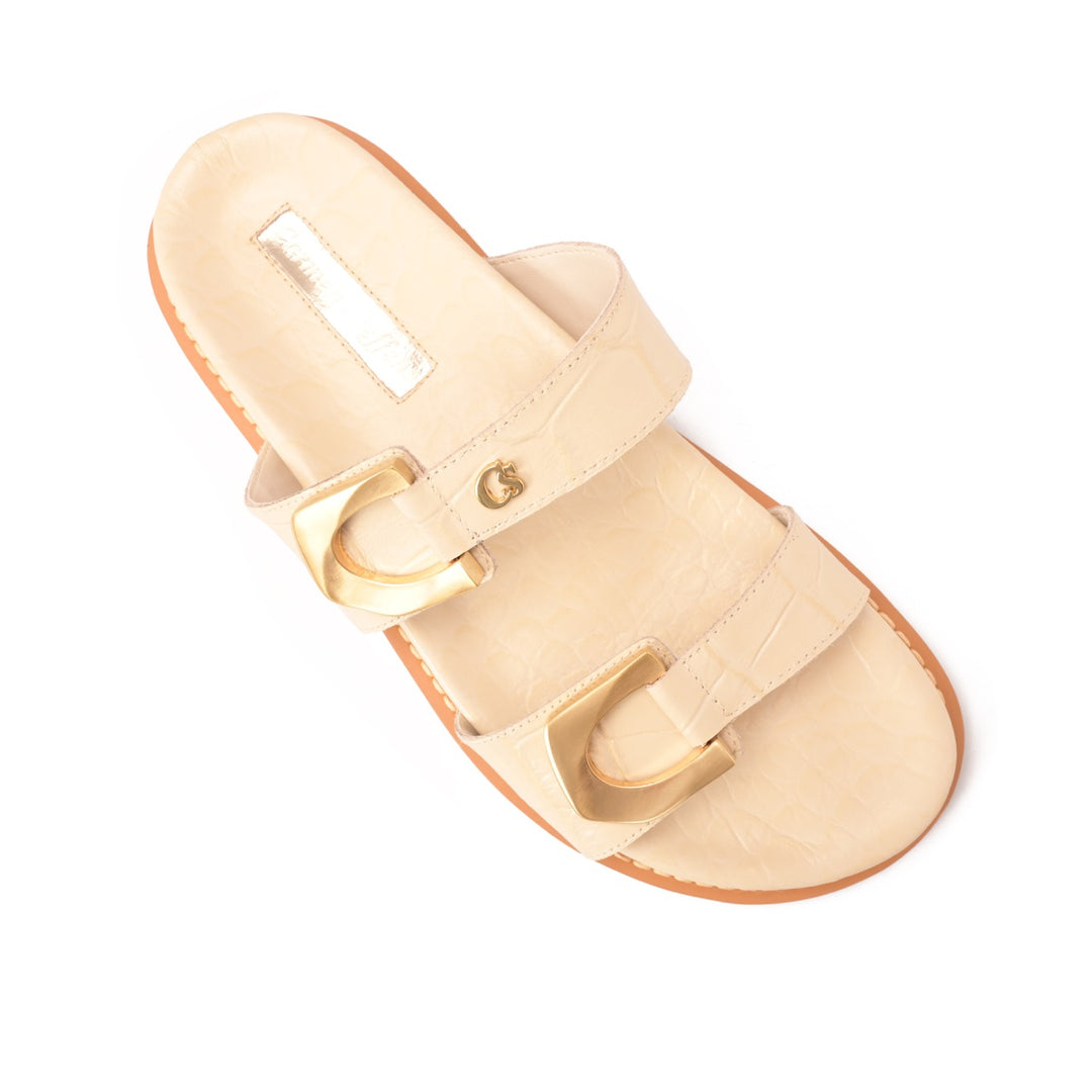 Sandalia Capri Beige Mantequilla