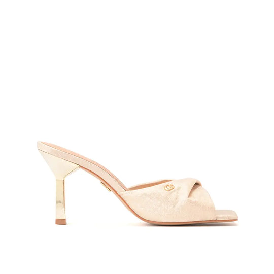 Sandalia Mule Verona Dorada