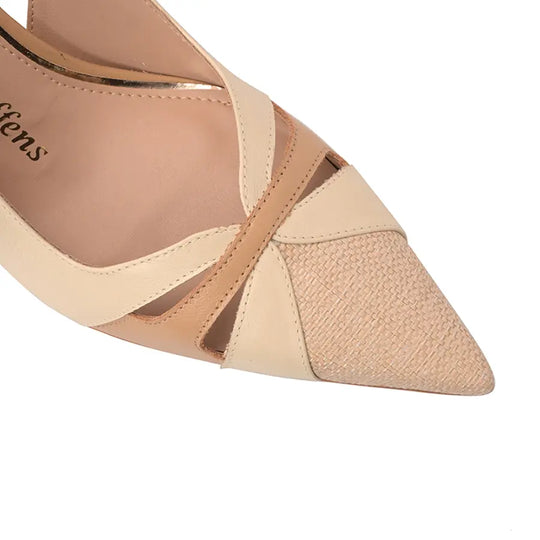 Slingback Madeleine Beige Mantequilla