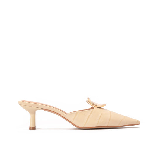 Mule Tuileries Beige Mantequilla