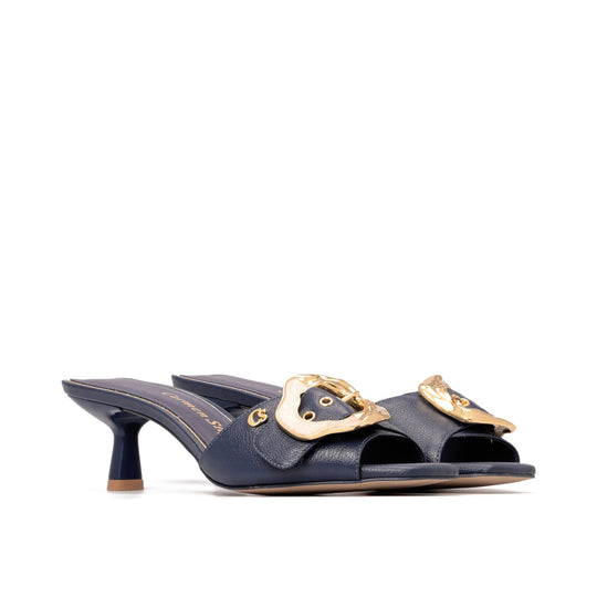 Sandalia Mule Azul Dives