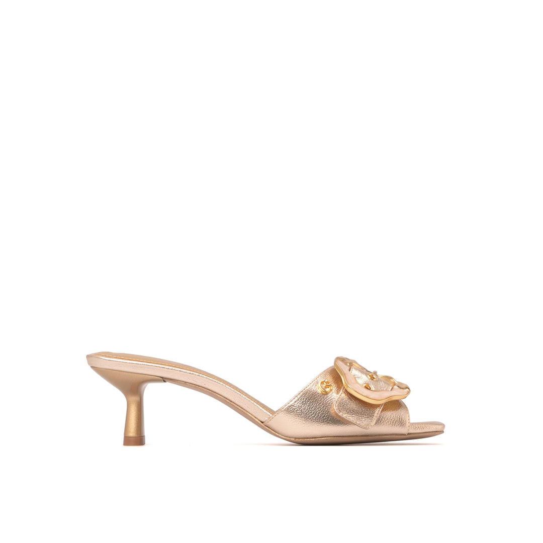 Sandalia Mule Golden Bloom