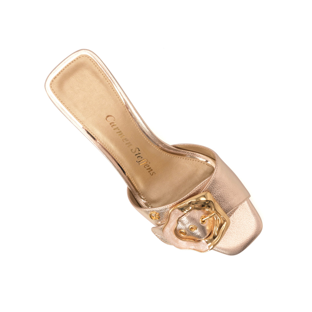 Sandalia Mule Golden Bloom