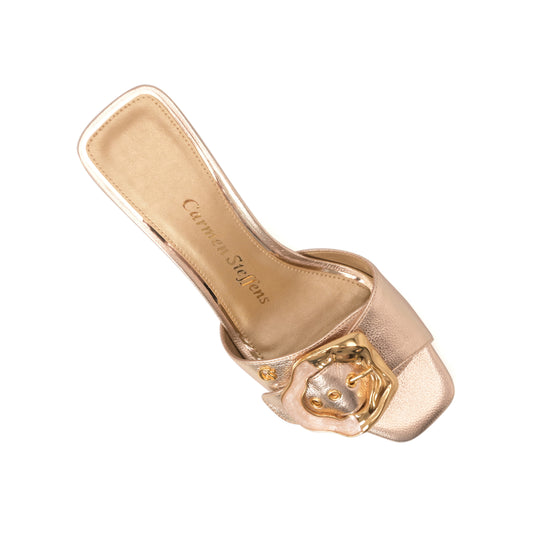 Sandalia Mule Golden Bloom