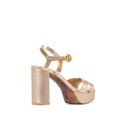 Sandalia Plataforma Gold Glam
