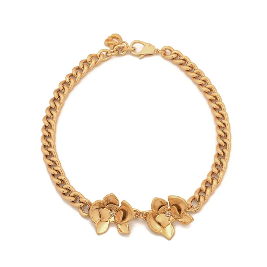 Collar Dorado Cepillado Fleur