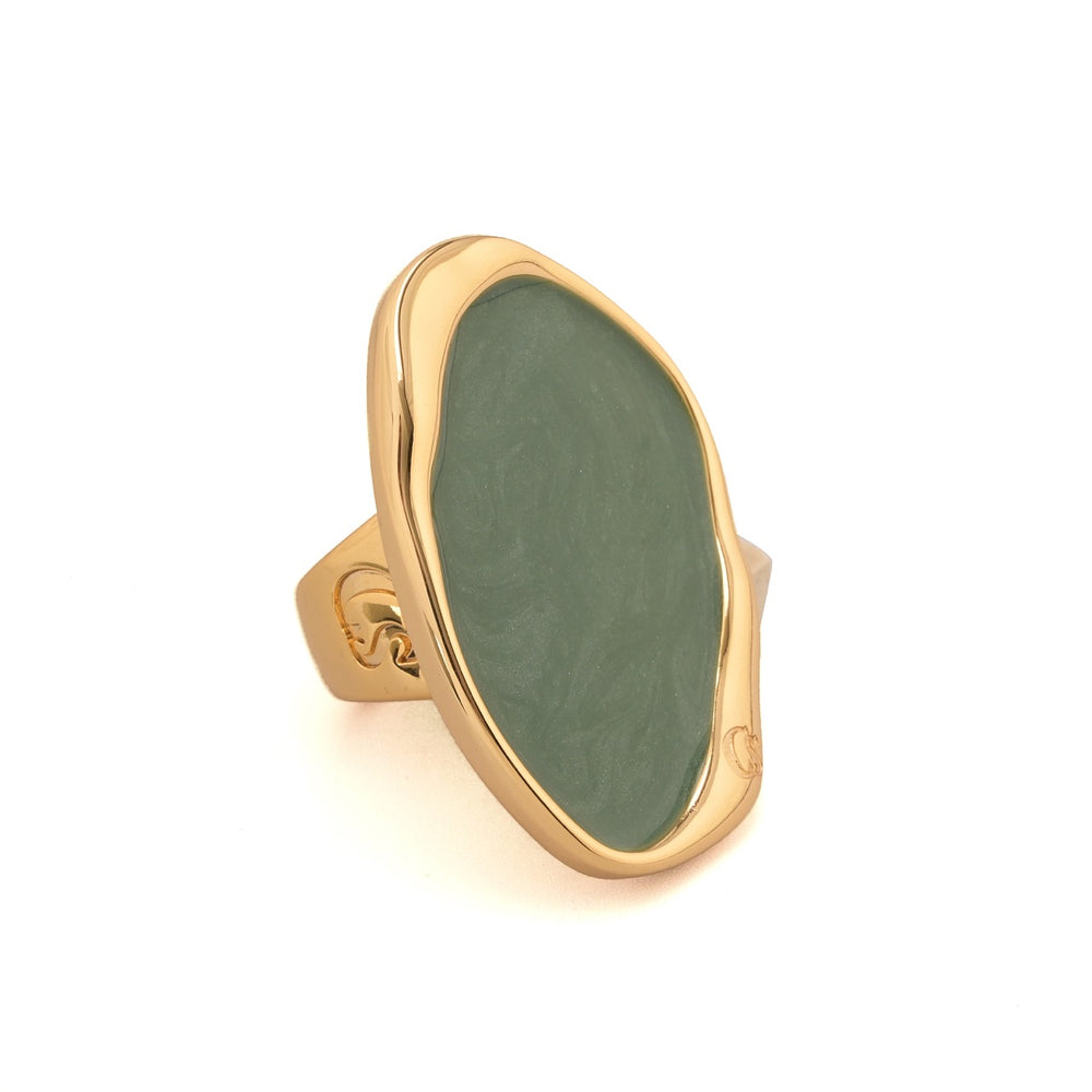 Anillo Verde Esmeralda Orgánico