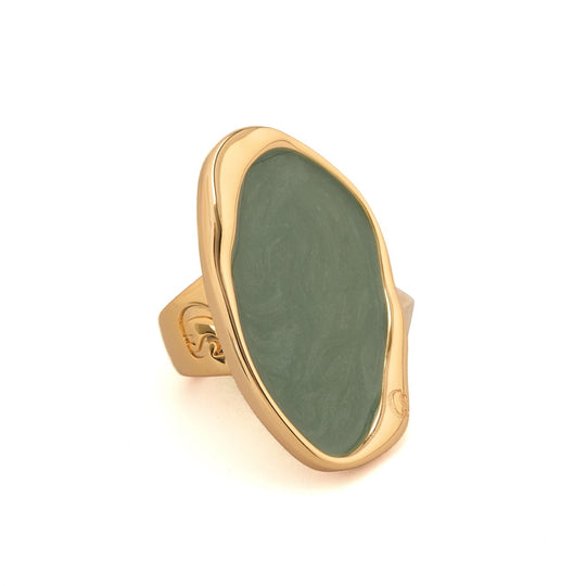 Anillo Verde Esmeralda Orgánico