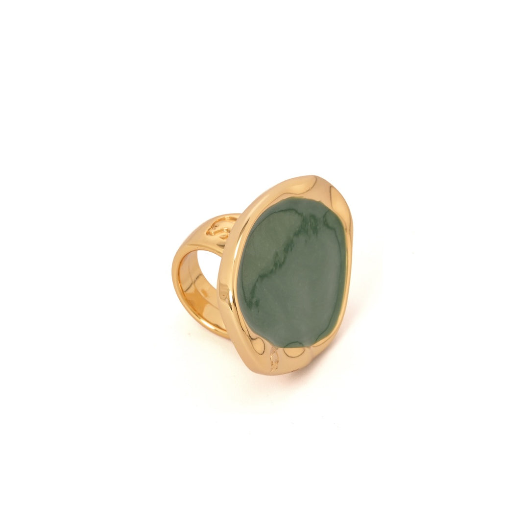 Anillo Verde Esmeralda Orgánico