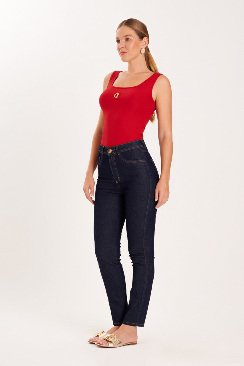 Blusa de Tirantes Rojo Moncher