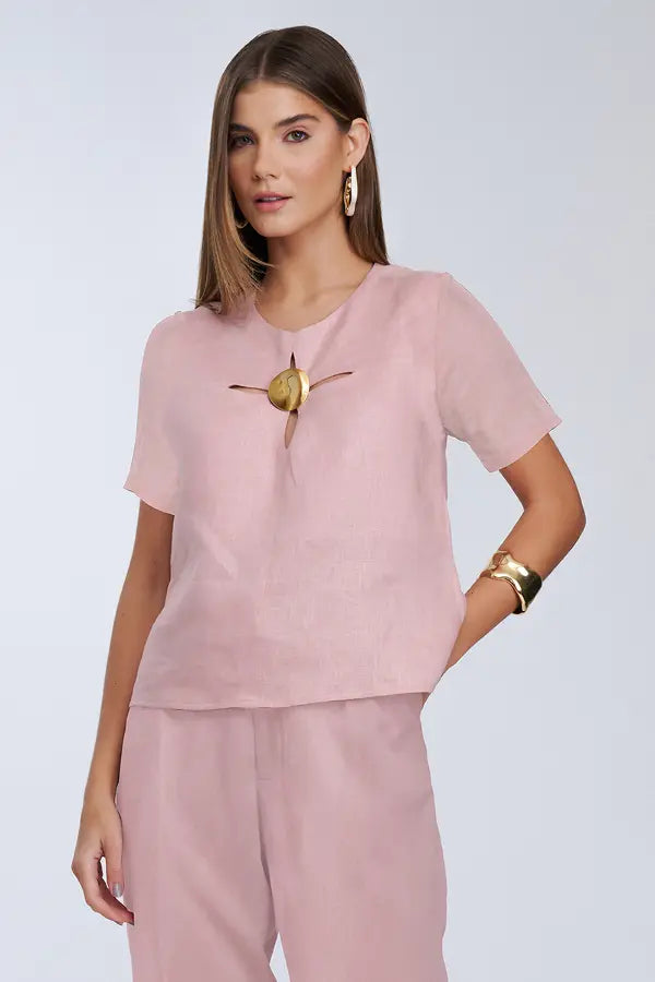 Blusa Rosé Atelier