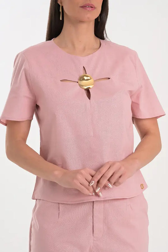 Blusa Rosé Atelier