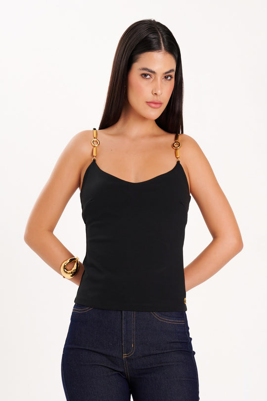 Blusa de Tirantes Negro