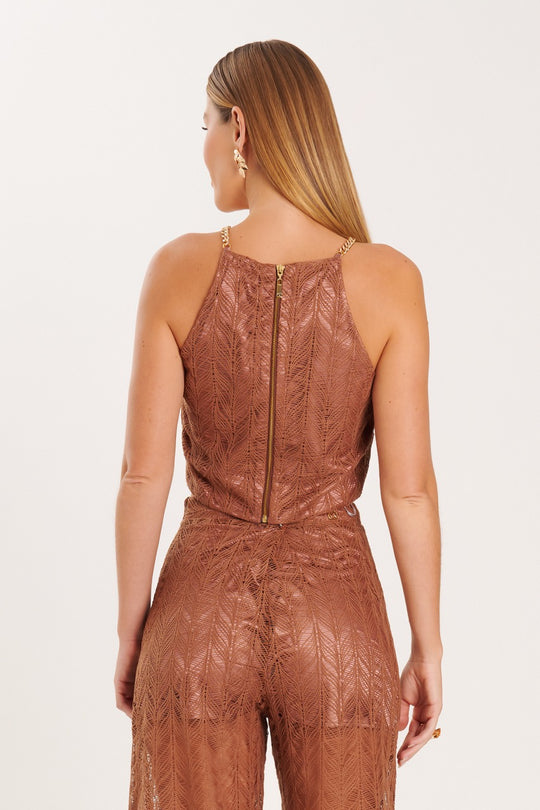 Blusa Café Mocha