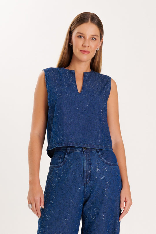 Blusa Azul