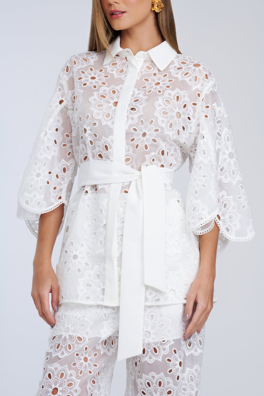 Túnica Fleur Blanche