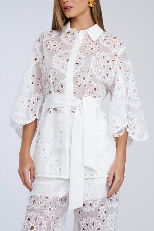 Túnica Fleur Blanche