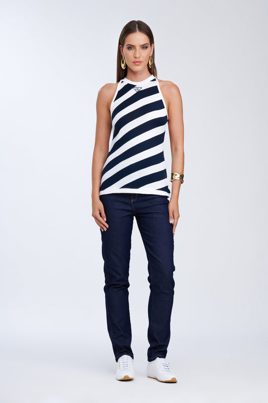 Blusa de Tirantes Rayado