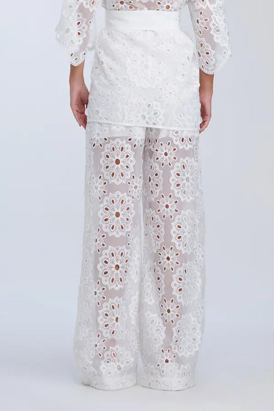 Pantalón Blanco Roto