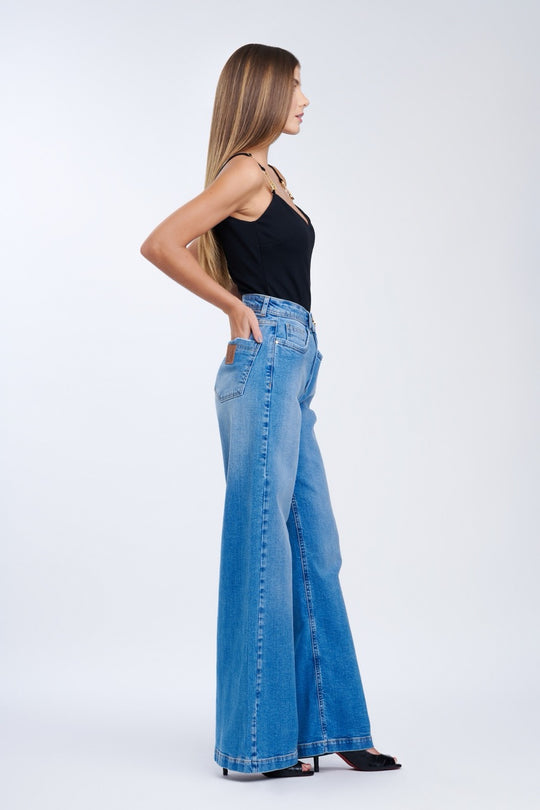 Jeans Wide Leg Azure
