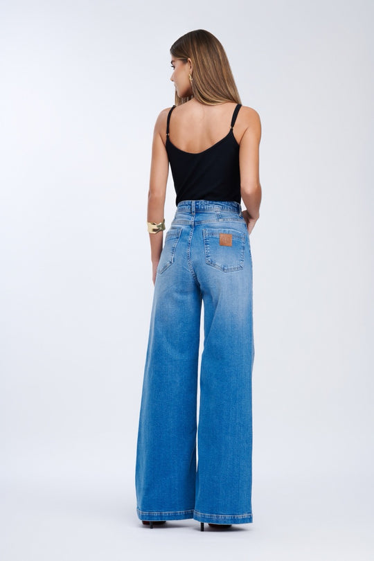 Jeans Wide Leg Azure
