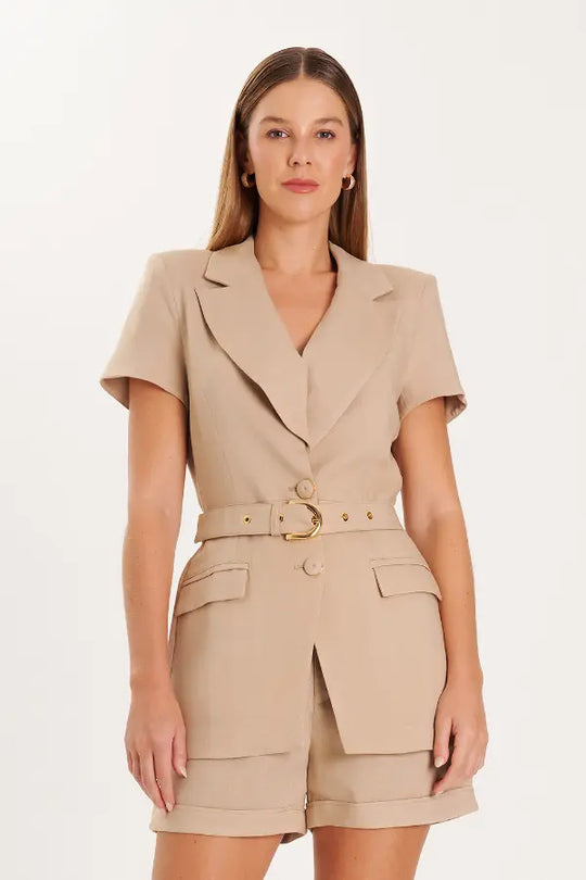 Blazer Sastrero Nude Essence