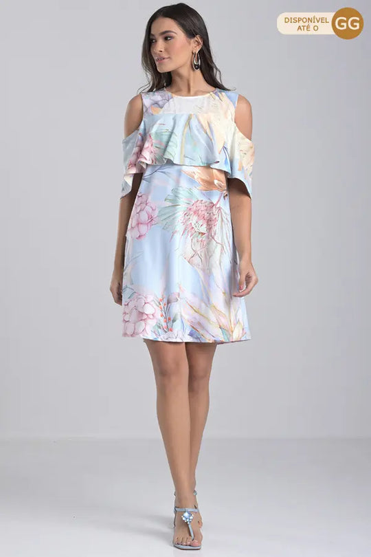 Vestido Azul Hortensia Vintage