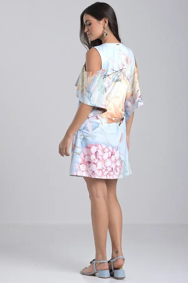 Vestido Azul Hortensia Vintage