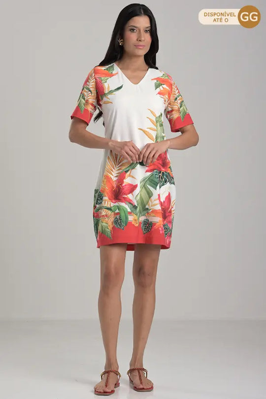 Vestido T-Shirt Folhaje