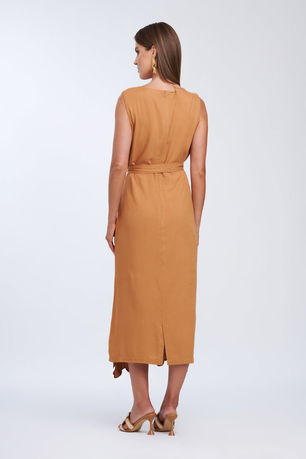 Vestido Marrón Mostaza