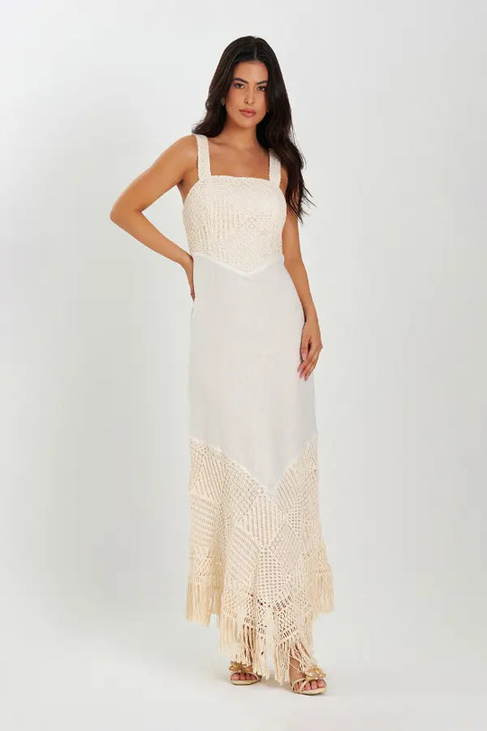 Vestido Ivory Boho Luxe