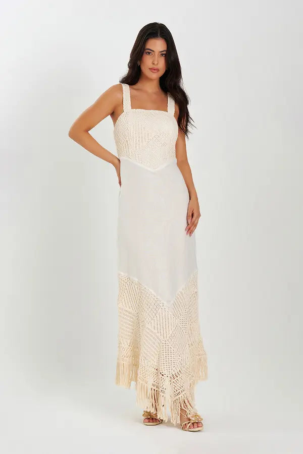 Vestido Ivory Boho Luxe