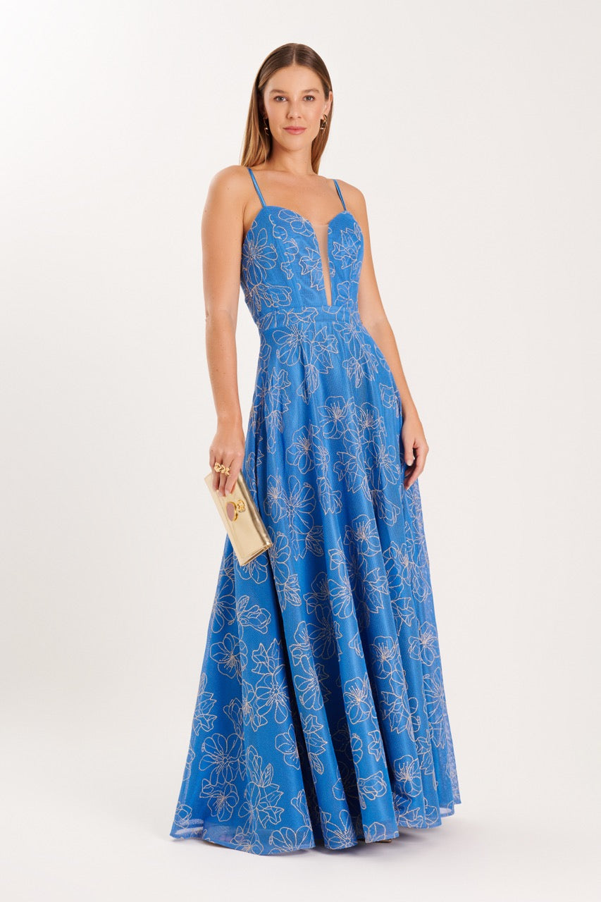Vestido Azul Paradisiaque