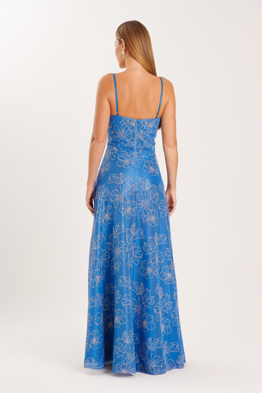 Vestido Azul Paradisiaque