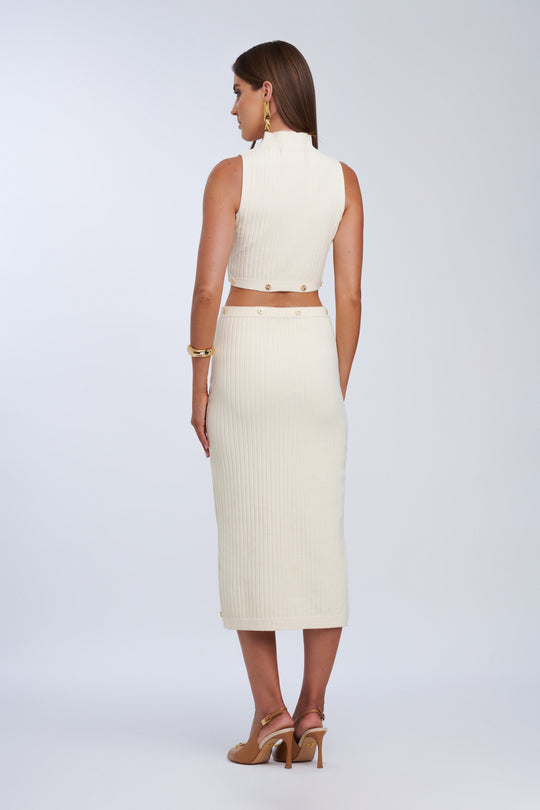 Vestido Beige Mantequilla