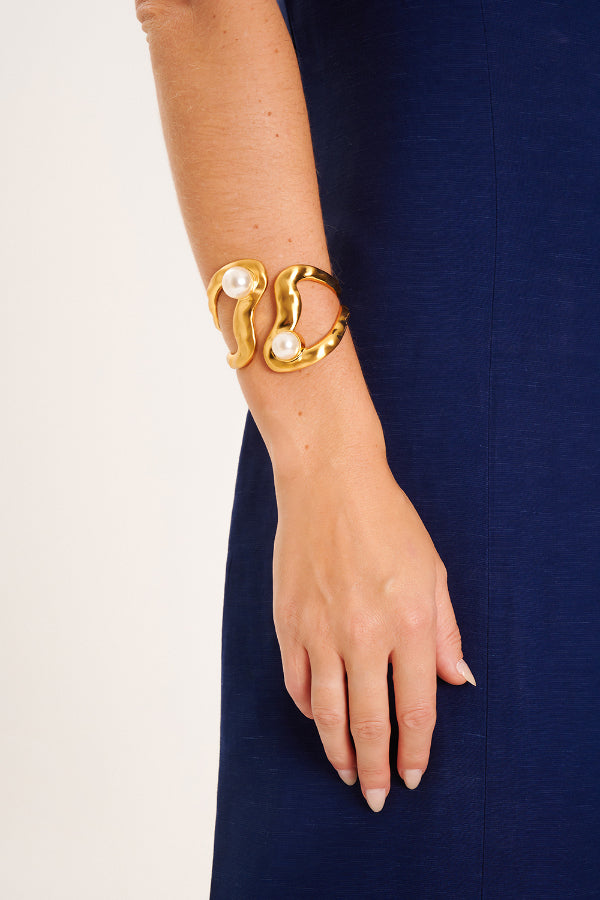 Pulsera CS Dorado Escovado