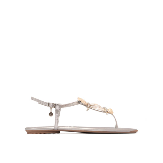 Sandalia Flat Plata