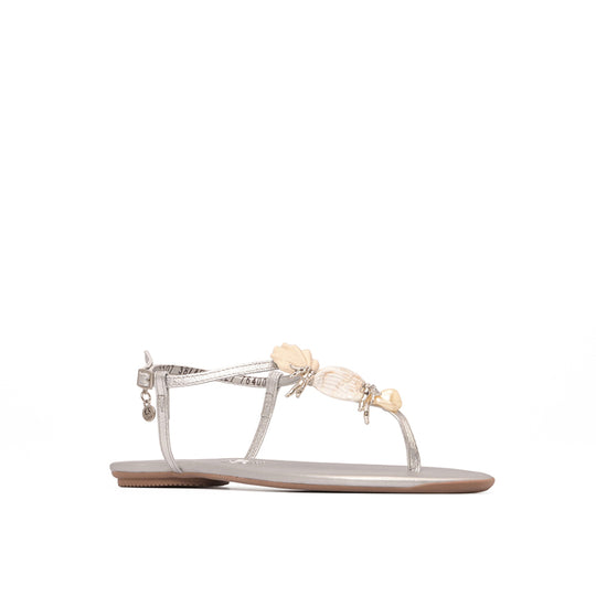 Sandalia Flat Plata