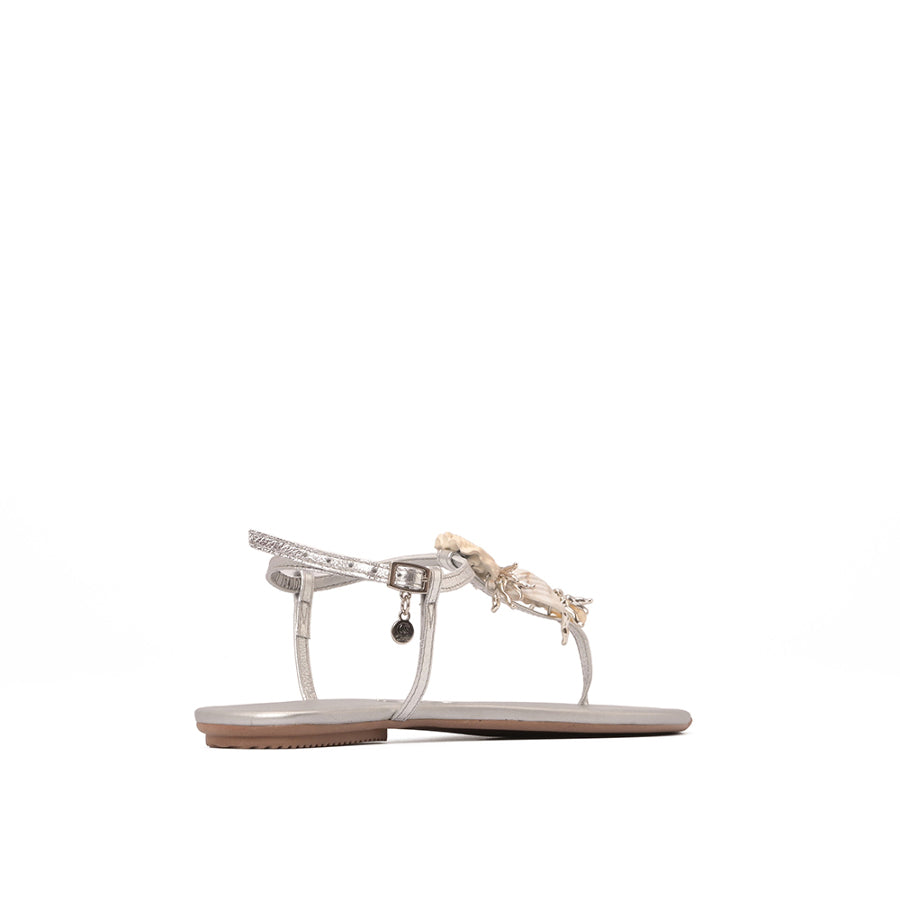 Sandalia Flat Plata