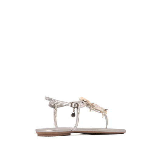 Sandalia Flat Plata