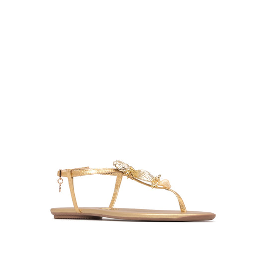 Sandalia Flat Dorado