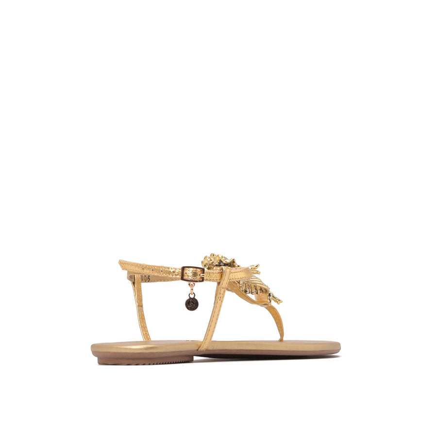 Sandalia Flat Dorado