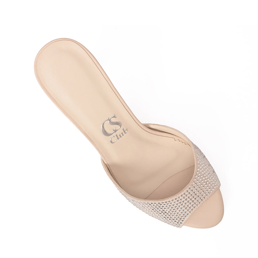 Sandalia Mule Blanco Roto