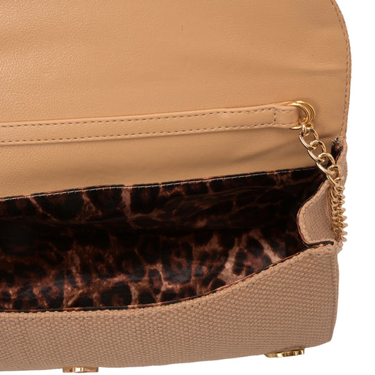 Bolsa CS Club Nude Amendoa/Dorado
