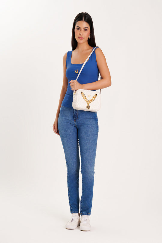 Blusa de Tirantes Azul Paradisiaque
