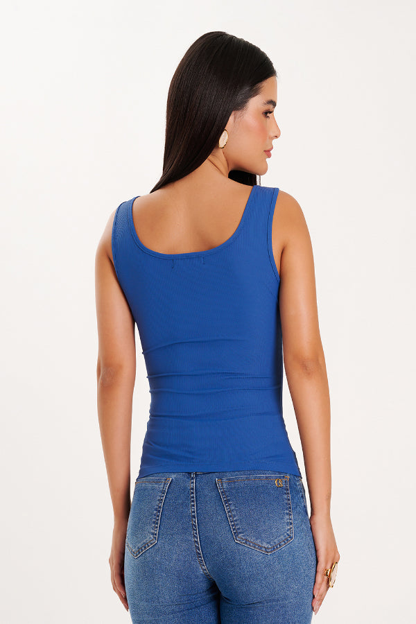 Blusa de Tirantes Azul Paradisiaque